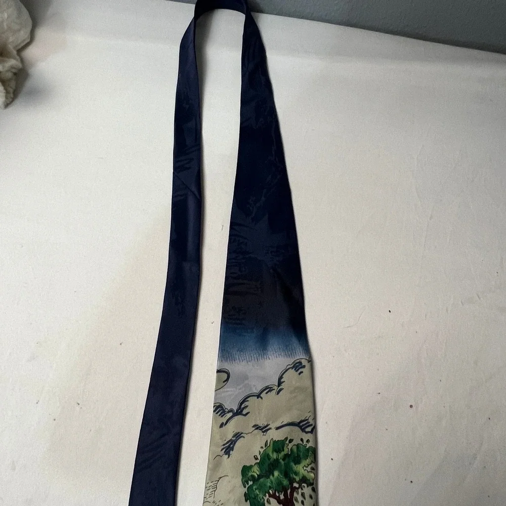 Balancine Hot Cakes Gary Patterson Golf Cartoon Novelty Tie 